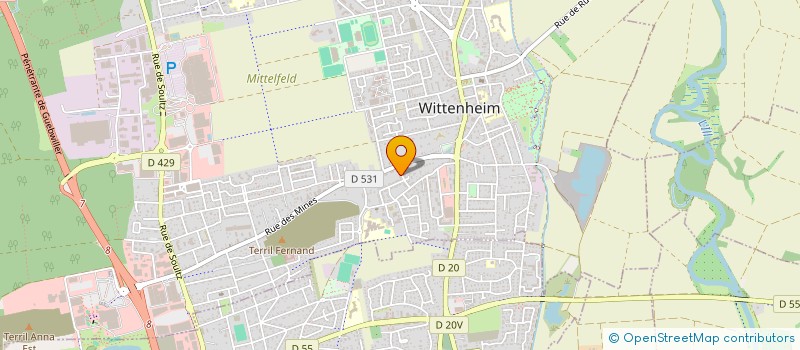 localisation de l'entreprise MADAME NATHALIE DURANO à WITTENHEIM