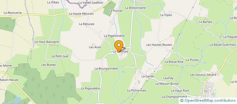 localisation de l'entreprise MADAME NATHALIE DURANT  LES PORTES DU COGLAIS