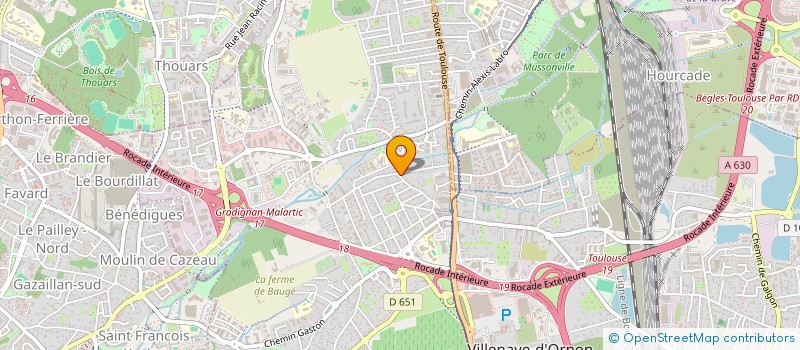 localisation de l'entreprise MADAME NATHALIE DURANTY  VILLENAVE-D'ORNON