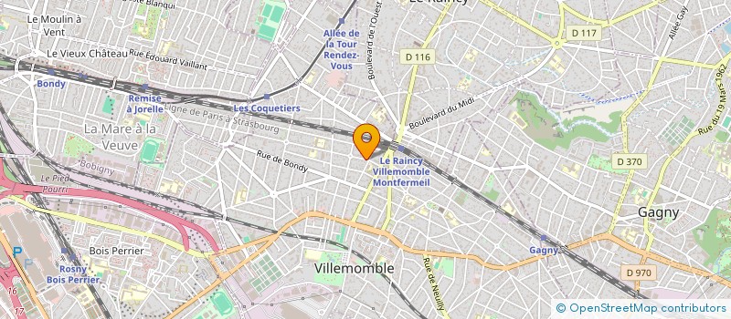 localisation de l'entreprise MADAME NATHALIE DURIEZ à VILLEMOMBLE