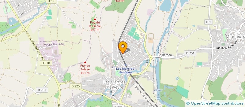 localisation de l'entreprise MADAME NATHALIE DURIF à LES MARTRES-DE-VEYRE