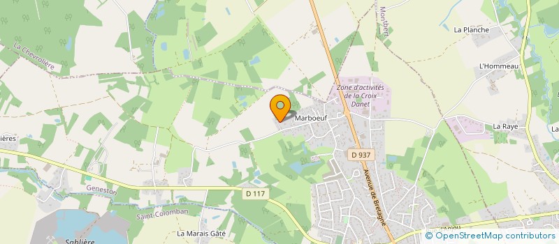 localisation de l'entreprise MADAME NATHALIE DUROCHAT  GENESTON