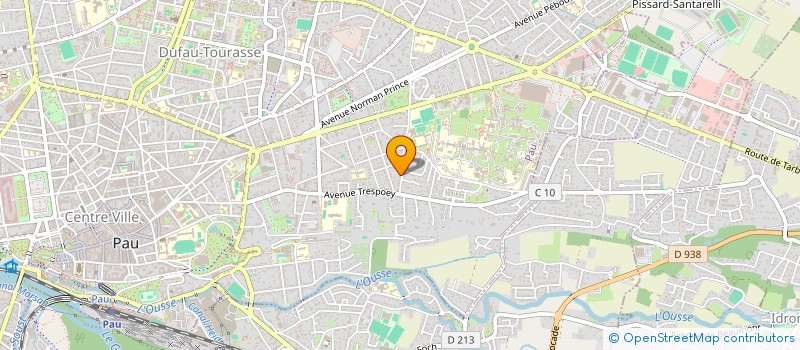 localisation de l'entreprise MADAME NATHALIE DUROUSSY à PAU