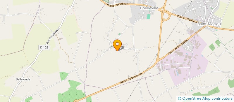 localisation de l'entreprise MADAME NATHALIE DUSUEL  BOULLEVILLE