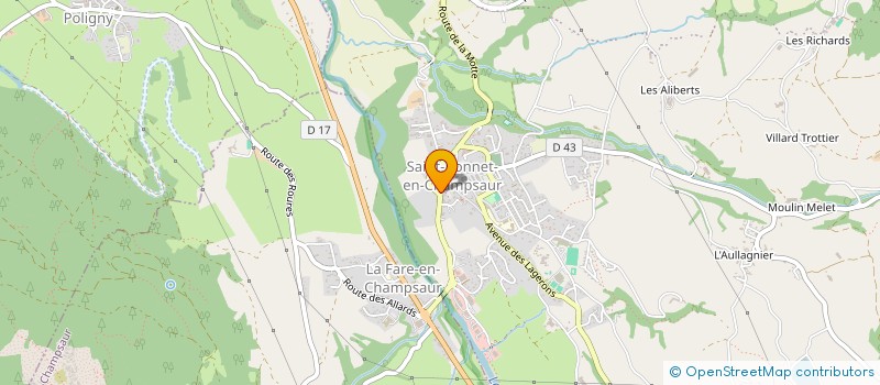 localisation de l'entreprise MADAME NATHALIE DUTOIT  POLIGNY