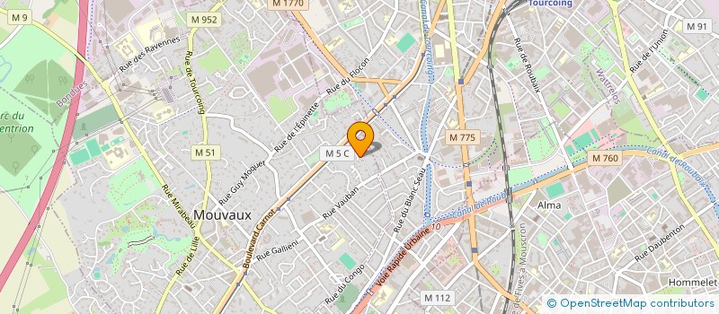 localisation de l'entreprise MADAME NATHALIE DUVILLIER à MOUVAUX