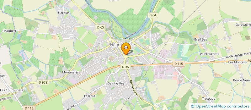 localisation de l'entreprise MADAME NATHALIE DWORJACK  NEGREPELISSE