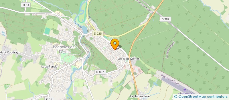 localisation de l'entreprise MADAME NATHALIE EDON à BAGNOLES-DE-L'ORNE-NORMANDIE