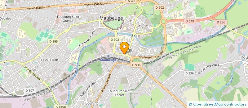 localisation de l'entreprise MADAME NATHALIE EHRLICH à MAUBEUGE