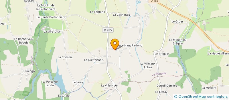 localisation de l'entreprise MADAME NATHALIE-ELISABETH DHAUSSY  LA BOUSSAC