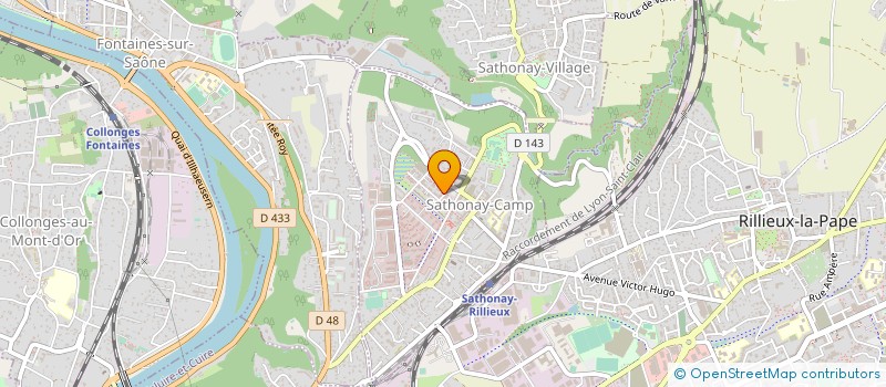 localisation de l'entreprise MADAME NATHALIE ENKSEZIAN  SATHONAY-CAMP