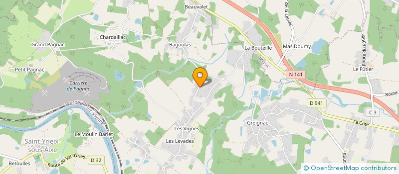 localisation de l'entreprise MADAME NATHALIE ESCAILLAS  VERNEUIL-SUR-VIENNE