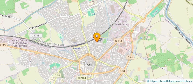 localisation de l'entreprise MADAME NATHALIE ESPINASSE à LUNEL