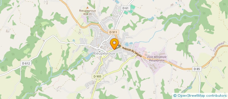 localisation de l'entreprise MADAME NATHALIE ETIENNE  RIEUPEYROUX