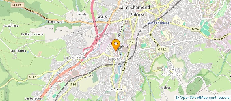 localisation de l'entreprise MADAME NATHALIE ETIENNE  SAINT-CHAMOND