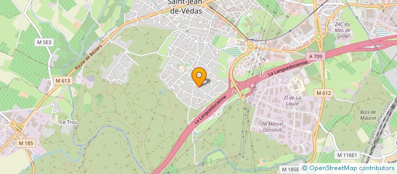 localisation de l'entreprise MADAME NATHALIE EVALLAN à SAINT-JEAN-DE-VEDAS