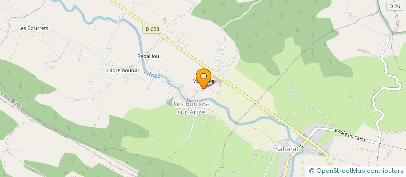 localisation de l'entreprise MADAME NATHALIE EVRARD à LES BORDES-SUR-ARIZE