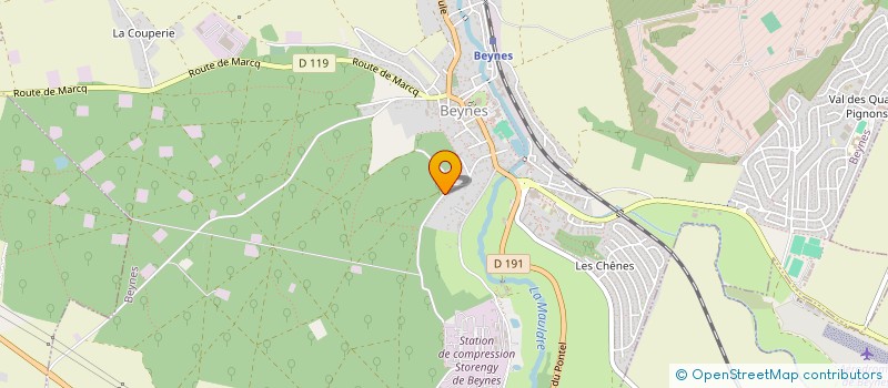 localisation de l'entreprise MADAME NATHALIE EYRAUD  BEYNES