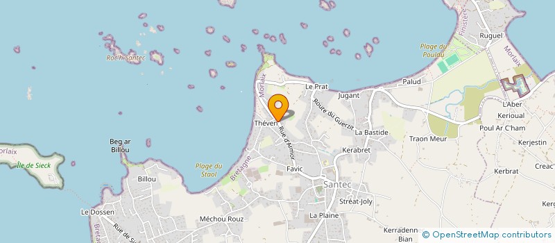 localisation de l'entreprise MADAME NATHALIE EZVAN  SANTEC