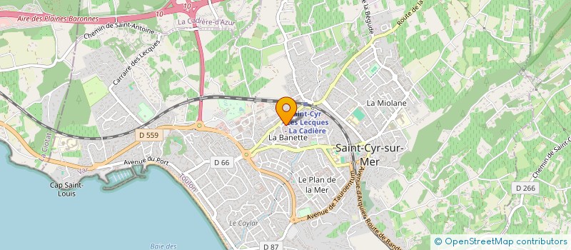 localisation de l'entreprise MADAME NATHALIE FABRE à SAINT-CYR-SUR-MER