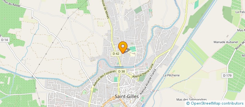 localisation de l'entreprise MADAME NATHALIE FABRE  SAINT-GILLES