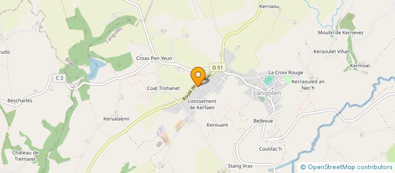 localisation de l'entreprise MADAME NATHALIE FABRIS  LANGOLEN