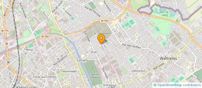 localisation de l'entreprise MADAME NATHALIE FACON  ROUBAIX