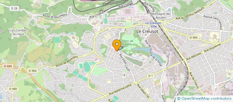 localisation de l'entreprise MADAME NATHALIE FAORO à LE CREUSOT