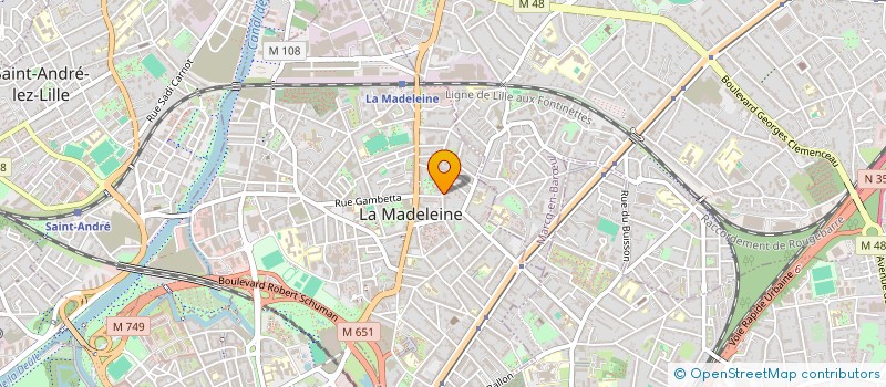 localisation de l'entreprise MADAME NATHALIE FARGE à LA MADELEINE
