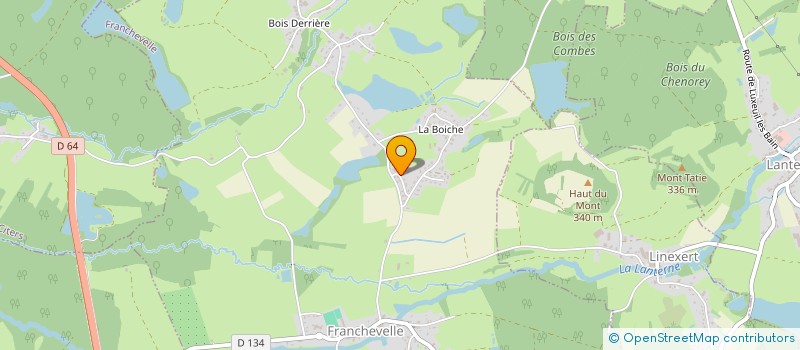 localisation de l'entreprise MADAME NATHALIE FARINE  FRANCHEVELLE