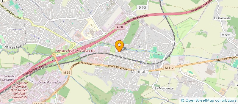 localisation de l'entreprise MADAME NATHALIE FAUBET-FOURNIER  MONTRABE