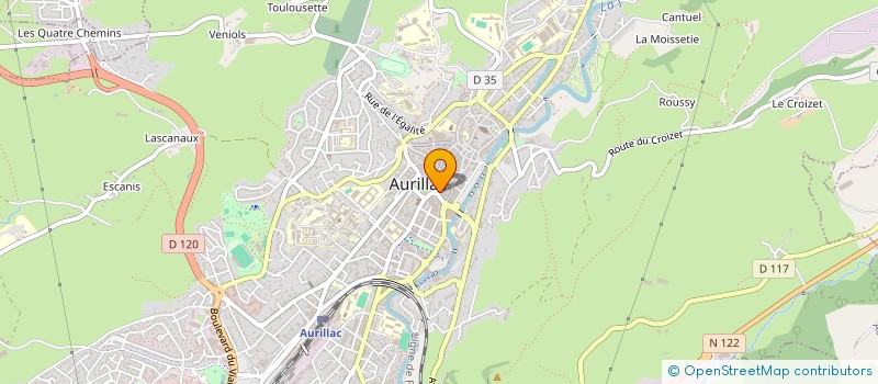 localisation de l'entreprise MADAME NATHALIE FAURON à AURILLAC