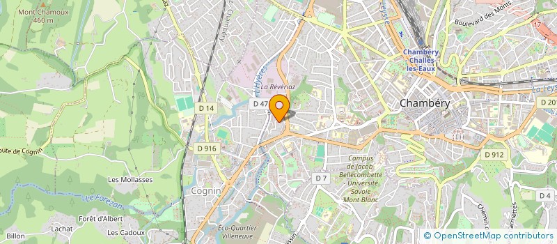 localisation de l'entreprise MADAME NATHALIE FAVRE  CHAMBERY