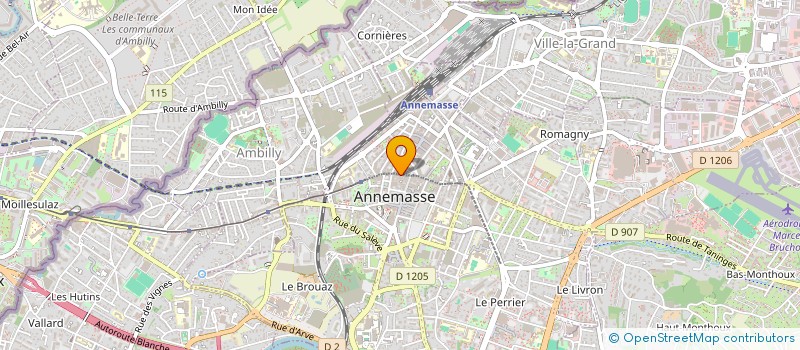 localisation de l'entreprise MADAME NATHALIE FEREYRE à ANNEMASSE