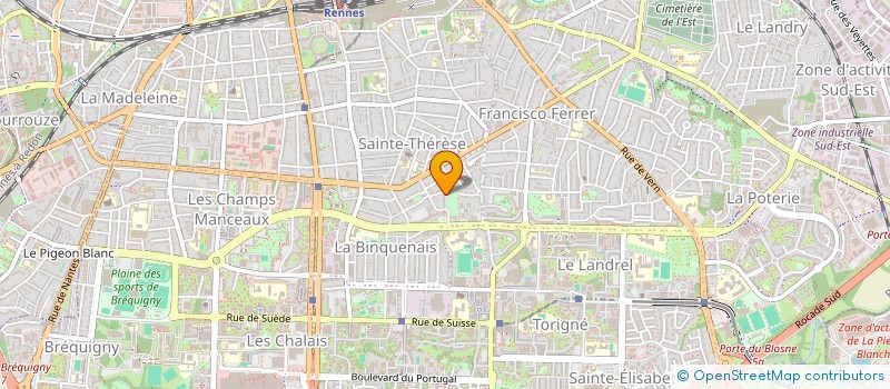 localisation de l'entreprise MADAME NATHALIE FERNANDES BOTELHO  RENNES