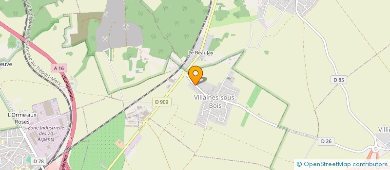 localisation de l'entreprise MADAME NATHALIE FERNANDEZ  VILLAINES-SOUS-BOIS