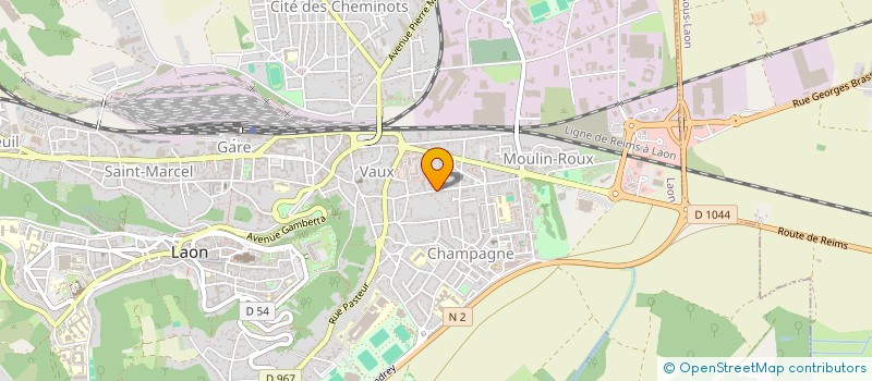 localisation de l'entreprise MADAME NATHALIE FERRAND à LAON
