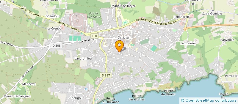 localisation de l'entreprise MADAME NATHALIE FERREC à CROZON