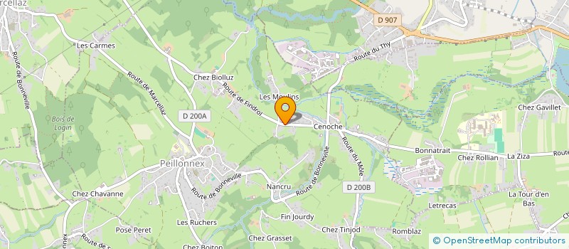 localisation de l'entreprise MADAME NATHALIE FERREIRA  PEILLONNEX