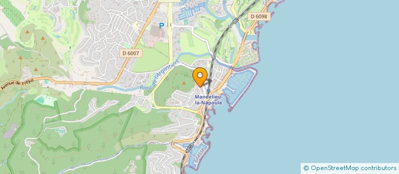 localisation de l'entreprise MADAME NATHALIE FESSIEUX  MANDELIEU-LA-NAPOULE