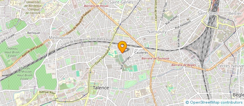 localisation de l'entreprise MADAME NATHALIE FILLON  TALENCE