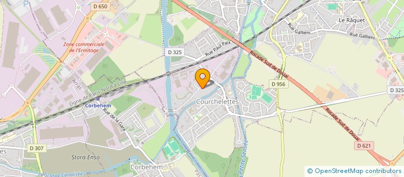 localisation de l'entreprise MADAME NATHALIE FLAHAUT  COURCHELETTES