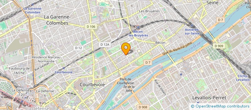 localisation de l'entreprise MADAME NATHALIE FLAMAND à COURBEVOIE