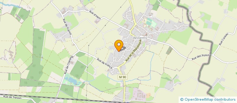 localisation de l'entreprise MADAME NATHALIE FLAMANT  WILLEMS