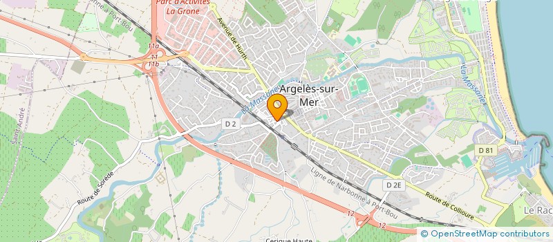 localisation de l'entreprise MADAME NATHALIE FLAMENT  ARGELES-SUR-MER