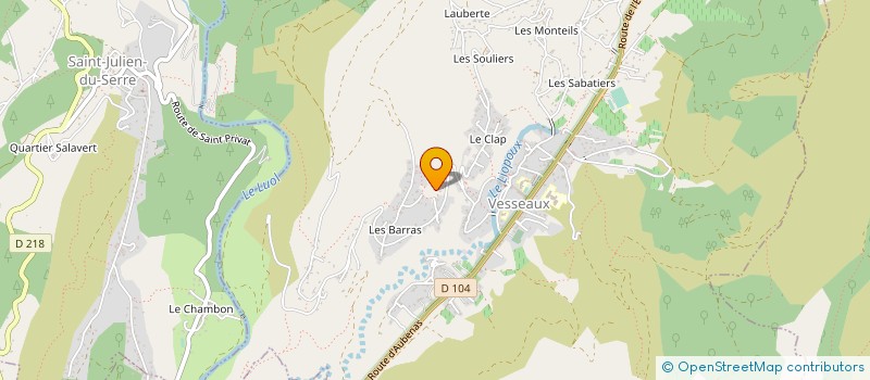 localisation de l'entreprise MADAME NATHALIE FLANDIN  SAINT-JEAN-DE-MAURIENNE