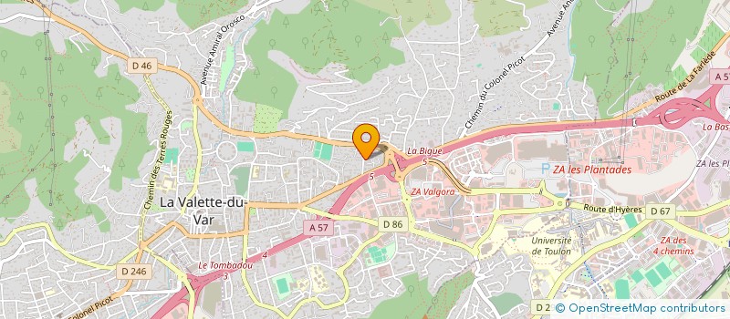 localisation de l'entreprise MADAME NATHALIE FLATTET à LA VALETTE-DU-VAR
