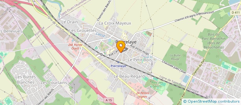 localisation de l'entreprise MADAME NATHALIE FLAVIGNY  PIERRELAYE