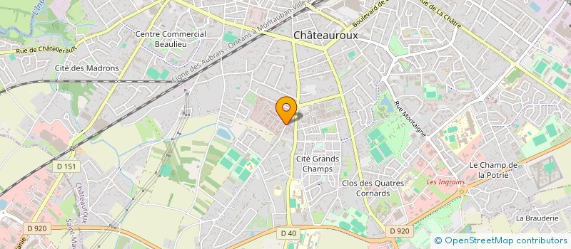 localisation de l'entreprise MADAME NATHALIE FLEURET à CHATEAUROUX