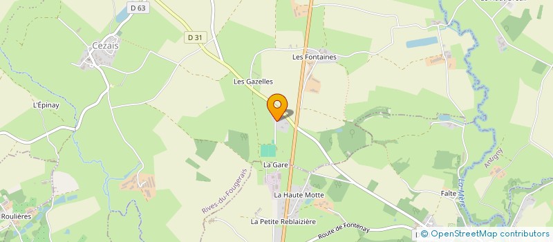 localisation de l'entreprise MADAME NATHALIE FLEURISSON  RIVES-DU-FOUGERAIS